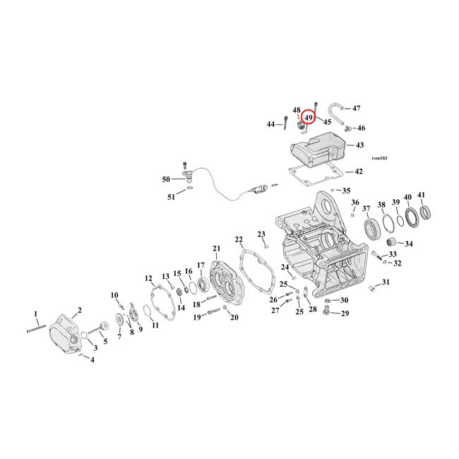 JAMES O-RING, NEUTRAL SWITCH/OIL PUMP