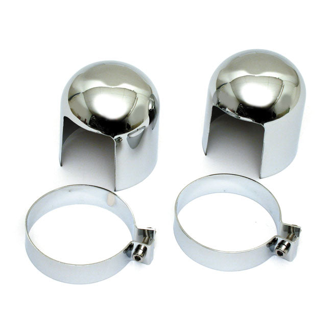 Chrome Shock Stud Covers 1952-64