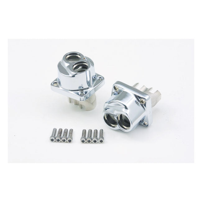 TAPPET BLOCK SET, CHROME ALU