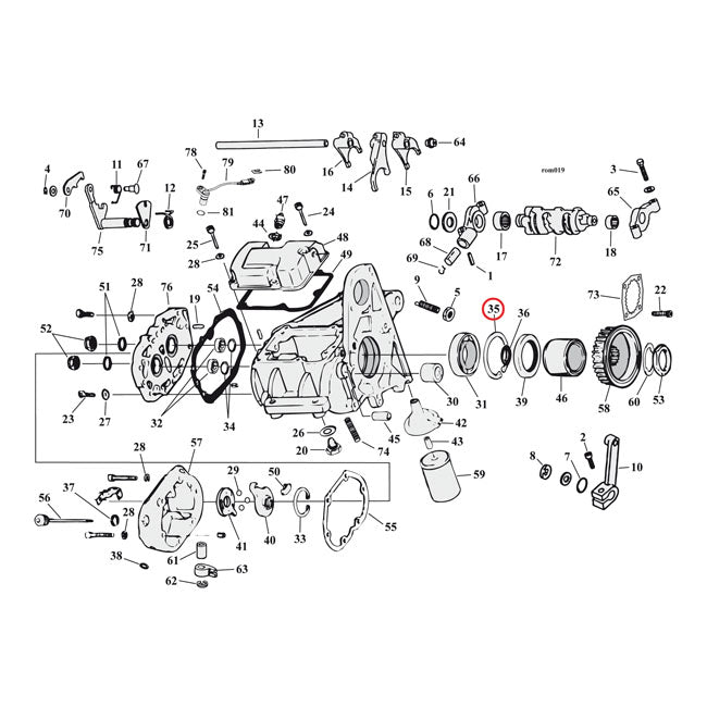 RET.RING, MAINSHAFT BEARING LEFT