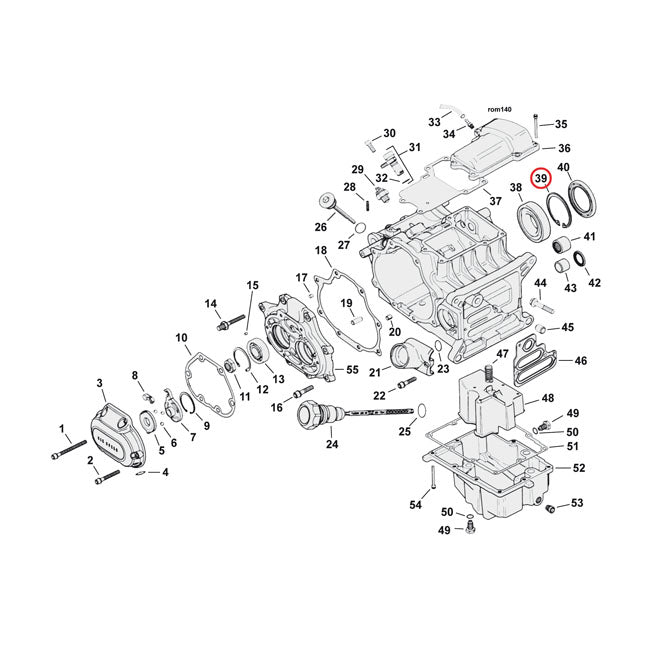 RET.RING, MAINSHAFT BEARING LEFT
