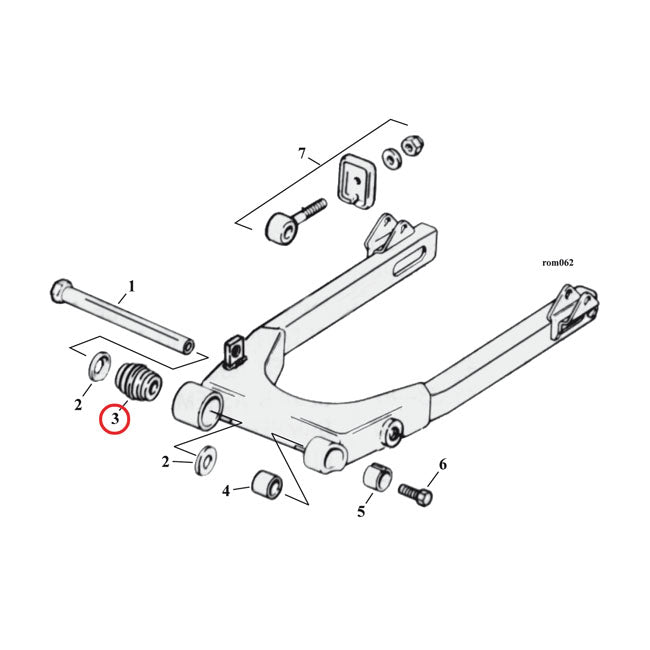 Swingarm Bearing Dyna,Sportster 82-03