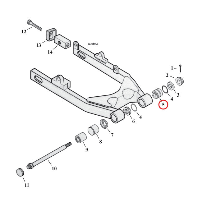 Swingarm Bearing Dyna,Sportster 82-03