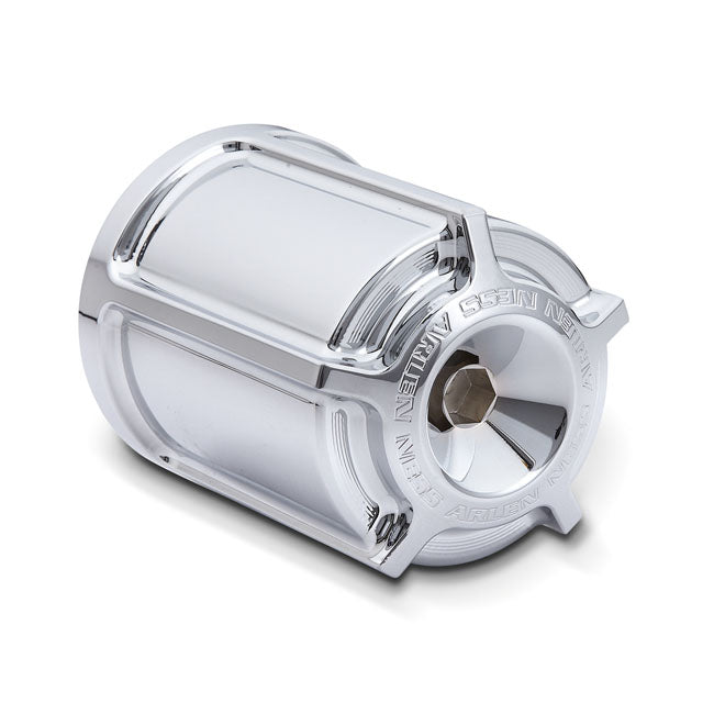 Arlen Ness Beveled Oil Filter Housing, chrome