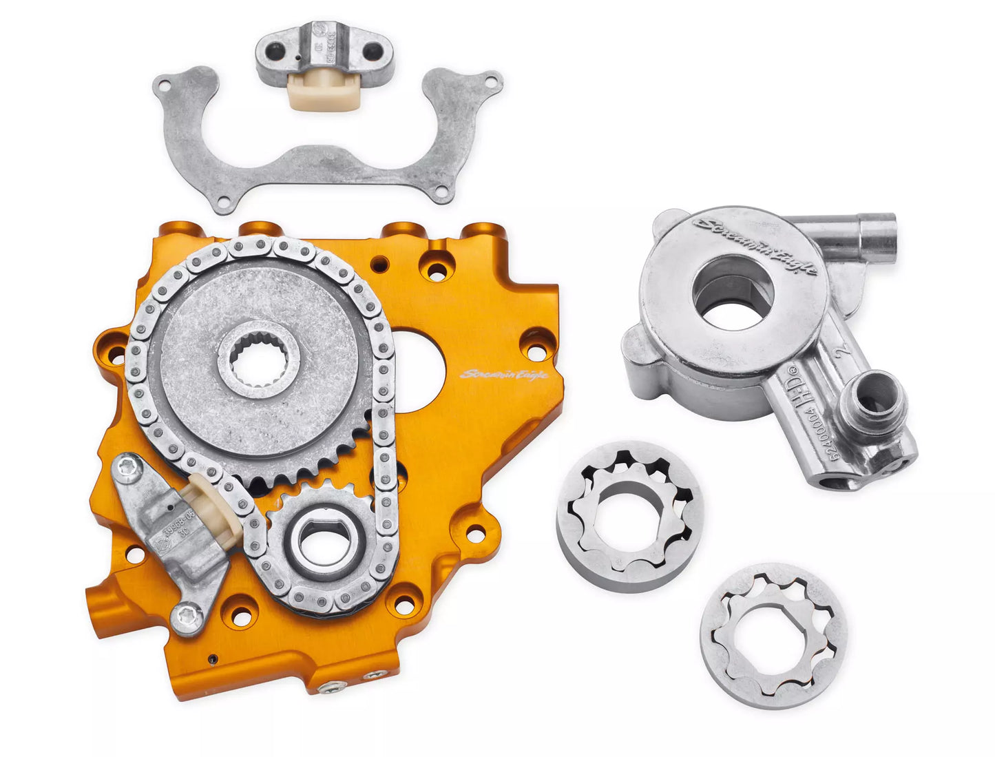 Screamin Eagle Hydraulic Cam Chain Tensioner and High-Flow Oil Pump Upgrade Kit