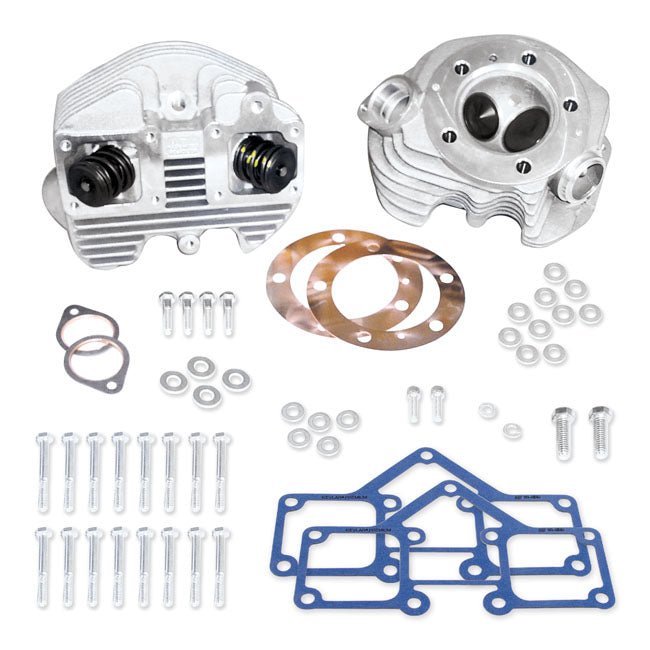 S&S, SHOVEL CYLINDER HEAD KIT. STD BORE. NATURAL