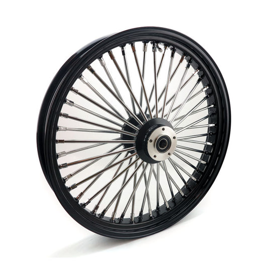 MCS RADIAL 48 FAT SPOKE FRONT WHEEL 3.50 X 23 DF BLACK