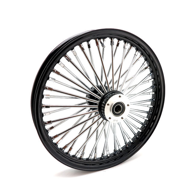 MCS RADIAL 48 FAT SPOKE FRONT WHEEL 2.15 X 19 DF BLACK