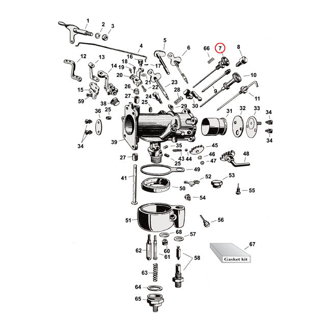 LOW SPEED NEEDLE VALVE COMPLEET