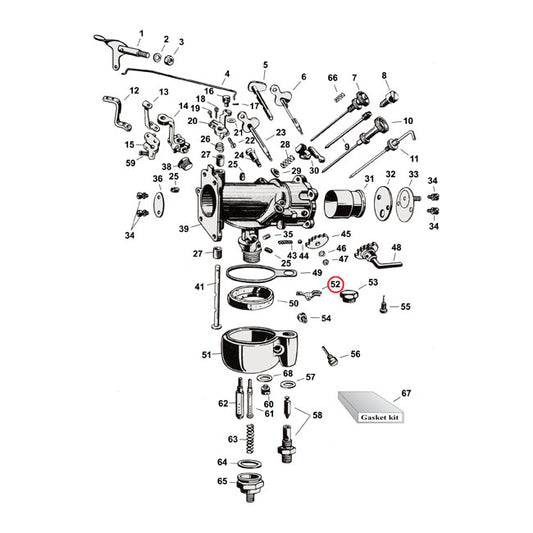 FLOAT LEVER, LINKERT CARB