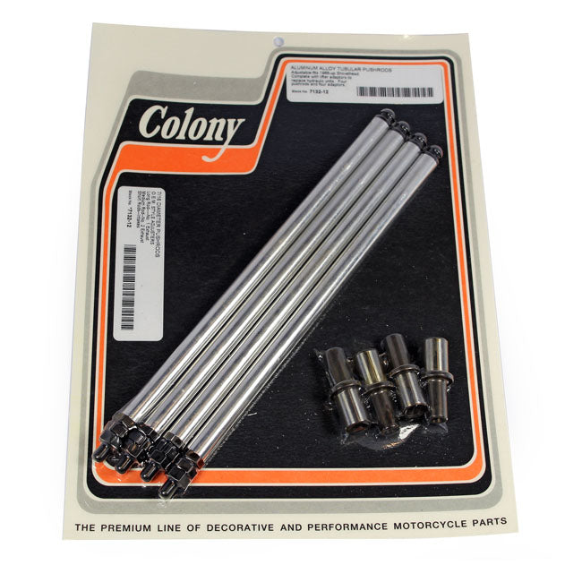 COLONY, ALUMINUM ADJ. PUSHROD SOLID CONVERSION KIT. SHOVEL