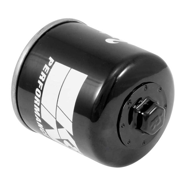 K&N, SPIN-ON OIL FILTER, WITH TOP NUT. BLACK Buell 03-10