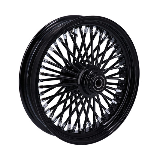 MCS RADIAL 48 FAT SPOKE REAR WHEEL 5.50 X 18 BLACK