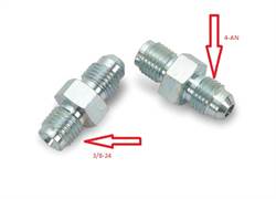 -4 AN to 3/8-24  Male Male Adapter