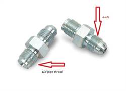 -4 AN to 1/8"  Male Male Adapter
