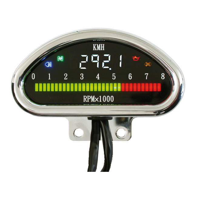 ELECTR CNC ALU SPEEDOMETER (KMH)