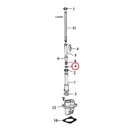 Pushrod Cover Spring  Washer 1936-up