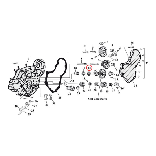 Cam Shim 1936-1998  .055 = 1,4mm