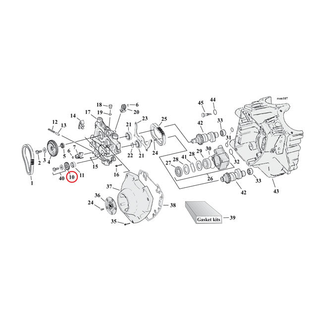 ANDREWS, CAM DRIVE GEAR 17T