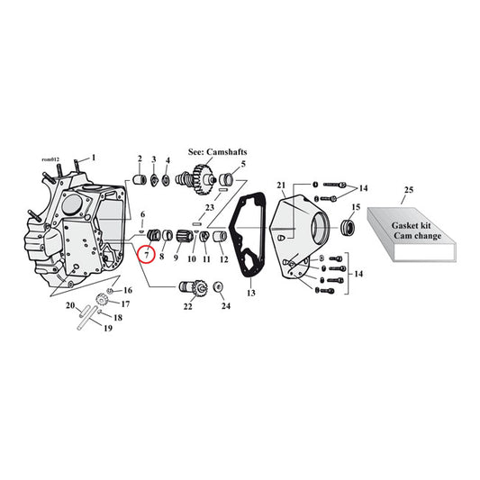 Oil Pump Drive Gear BT 1973-89  6 tooth