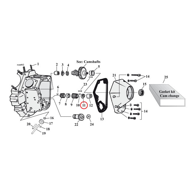 Pinion Nut (left hand)