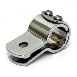 3-PIECE CLAMP 1-1/4". CHROME STEEL