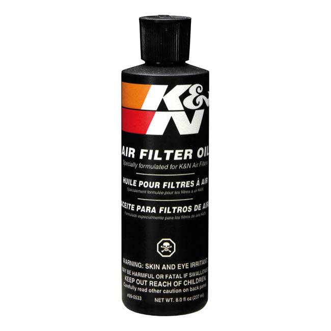 K&N AIRFILTER OIL, 8-OZ SQUEEZE BOTTLE