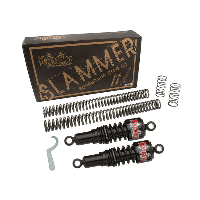 Burly Slammer Kit with black rear shocks