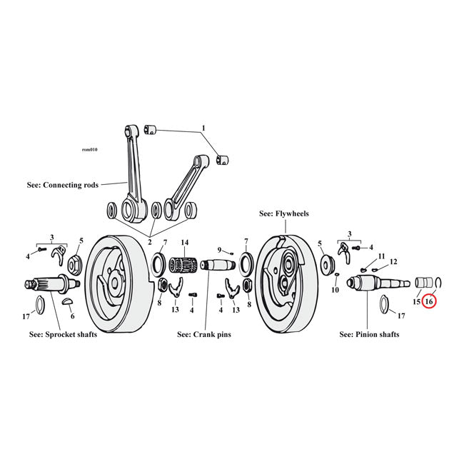 Right side crankcase retainer Ring BT 87-99