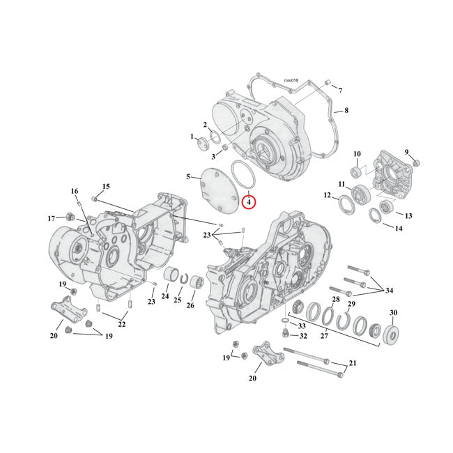 O-Ring Main Drive Gear 06-up James