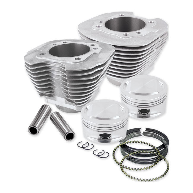 S&S 95 INCH CYLINDER & PISTON KIT,SILVER