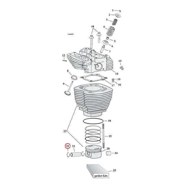 RETAINING RING, WRISTPIN PISTON