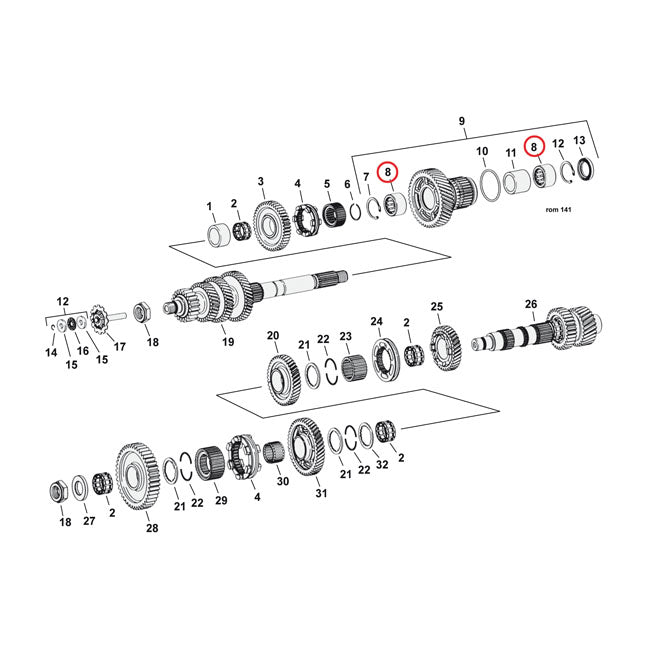 NEEDLE BEARING, TRANSM.