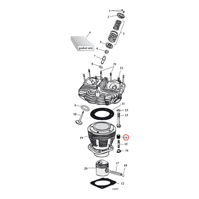 GW CYL BASE NUT KIT, HEX