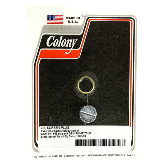 COLONY PLUG, OIL SCREEN CRANKCASE