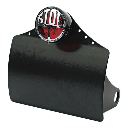 Curved License plate Bracket with LED Stop Light