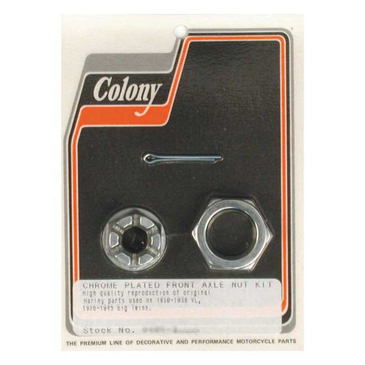 Colony Axle Nut Kit,front Springer 1936-45
