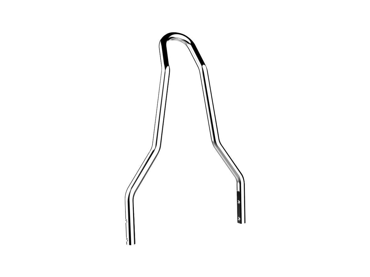 Round Sissy Bar Upright Width: 8,75", Height 13,93" Chrome